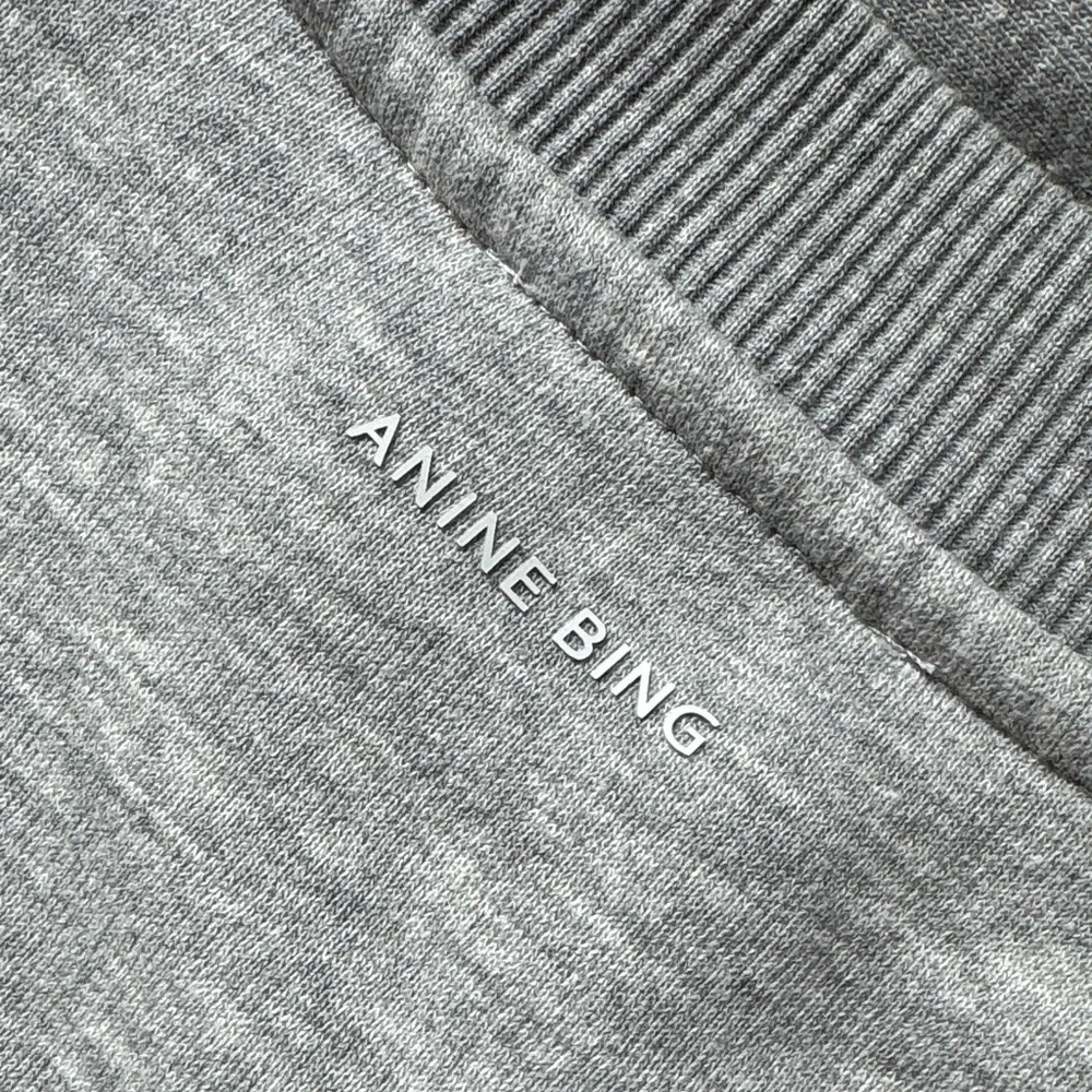Anine Bing Heather Gray Spencer Sweatshirt - Picture 4 of 4
